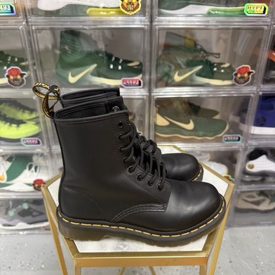 Dr Martens 1460 W Size 6 Women s Pascal Black Ankle 8 Holes Doc Boots Leather