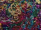 40+ Multi Colored Plastic Pendant Bead Necklace New Orleans - Mardi Gras — photo 2