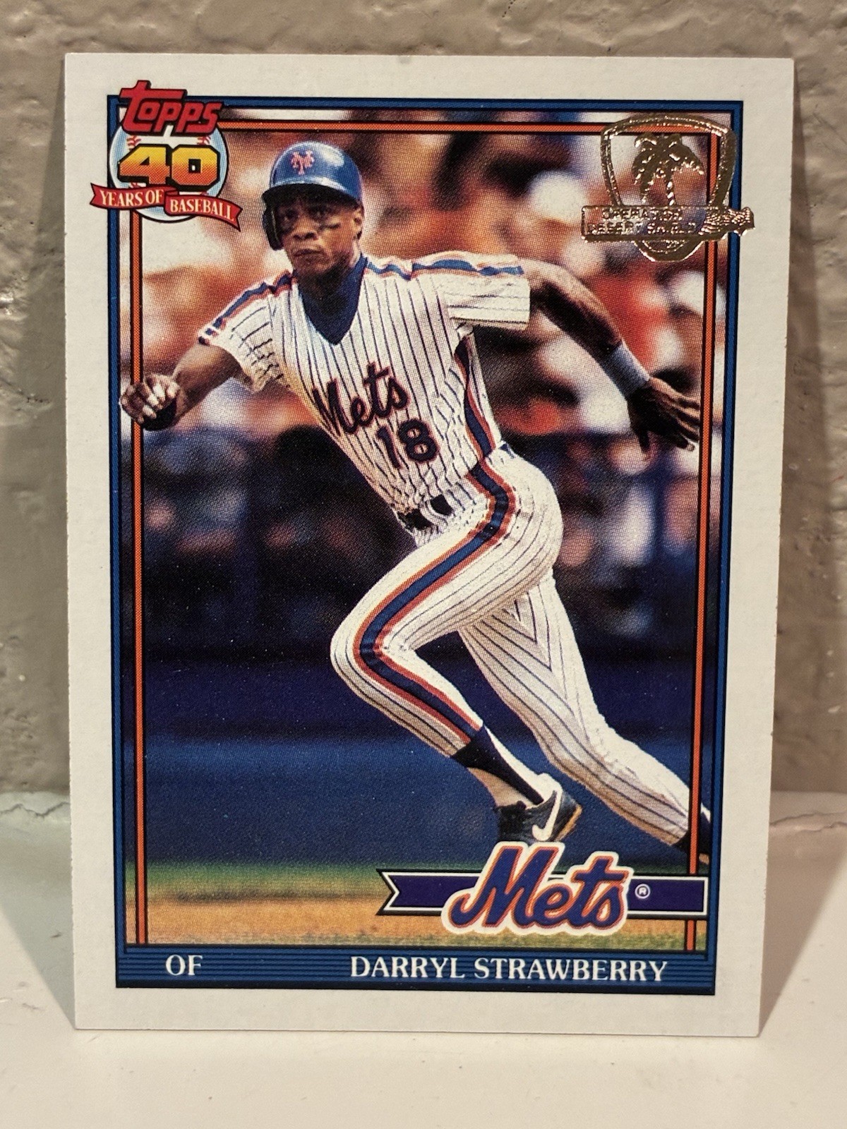 1991 Topps Desert Shield #200 Darryl Strawberry New York Mets EXMT D