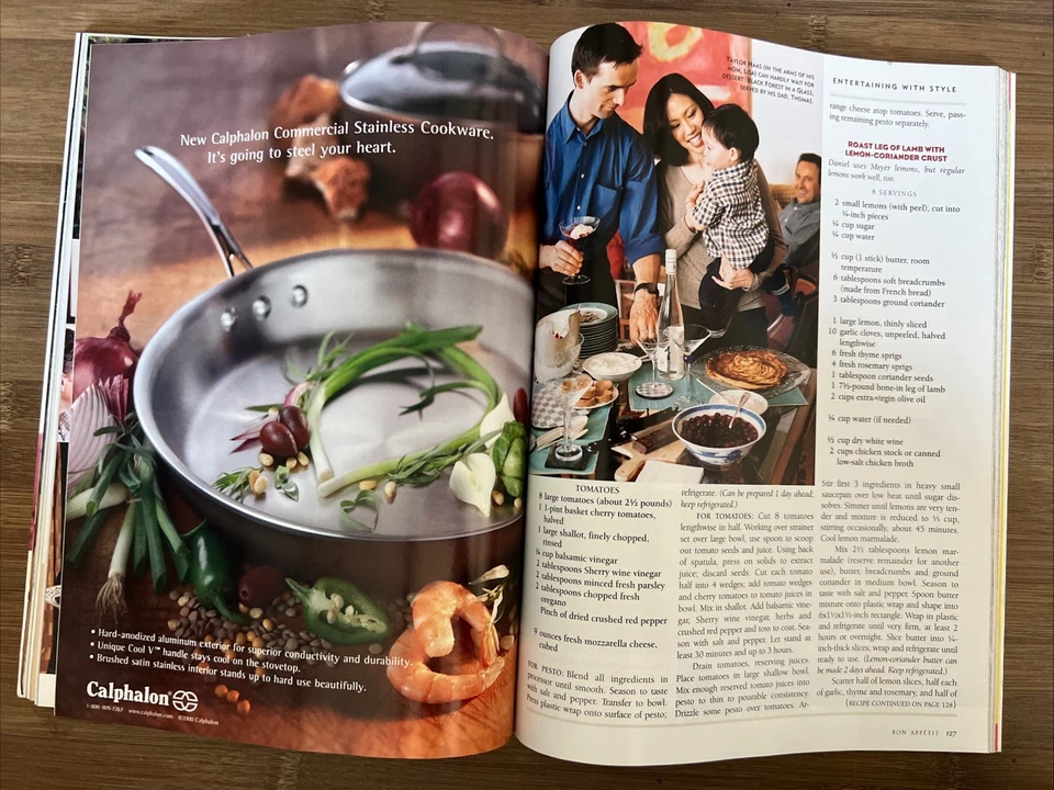 Bon Appetit Magazine Sept 2000 Vintage Ads Recipes Special Issue - Image 4 of 4