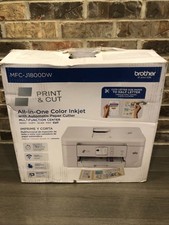 Brother MFCJ1800DW Print and Cut All-in-One Inkjet Printer no ink 40 Pgs
