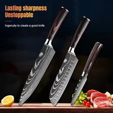 Premium Sushi & Sashimi Chef’s Knives Set of 3 Knives Ultra Carbon Steel Blades