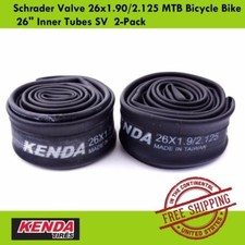 Kenda Schrader Valve 26x1.90/2.125 MTB Bicycle Bike 26" Inner Tubes SV 2-Pack