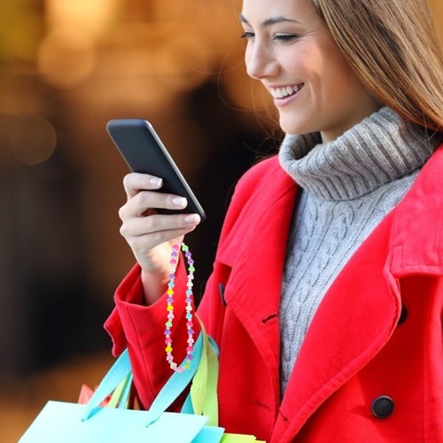 5 sztuk Miłość Łańcuch do telefonu Dekoracje telefonu Wiszące akcesoria łańcuchowe - Zdjęcie 3 z 12
