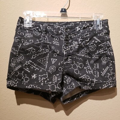 Blackheart Hot Topic Chemistry Jean Shorts Dark Academia Juniors Size 3
