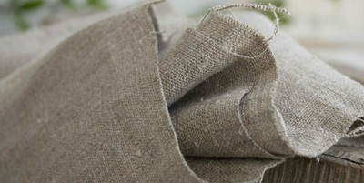 runner in lino grezzo