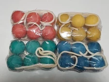 Ladder Ball Toss Game Hillbilly Bola Set 3 Blue 3 Red 3 Yellow 3 Green- 12 total