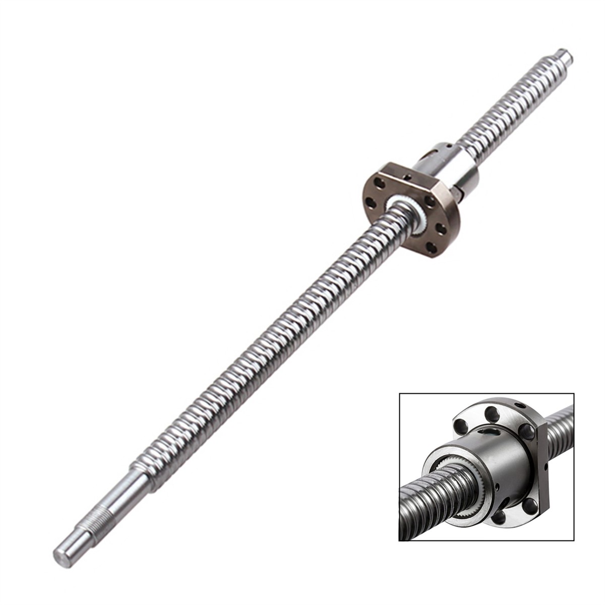 Zeberoxyz 1Pcs SFU1204 Ballscrew Moer Diameter 12Mm 4Mm Pitch Bal Schroef Enkele moer Voor 1204 Moer Beugel CNC Carving Machine Onderdelen