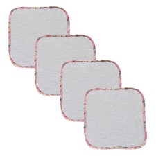 Luxurious Baby Girl Bamboo Face Washers Extra Soft Pink Washcloths 500gsm