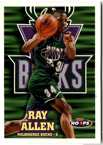 1996-97 SKYBOX PREMIUM RAY ALLEN (ROOKIE EMERALD AUTOGRAPH) #E1 
