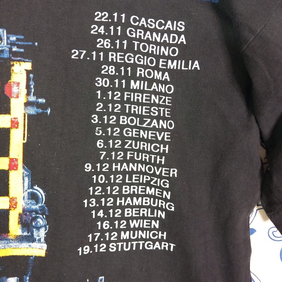 VINTAGE IRON MAIDEN THE X FACTOR L TSHIRT TOURDATES CONCERT LIVE TEE EDDIE RARE eBay