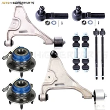 For 2006-2011 Cadillac DTS 10x Front Control Arm Ball Joint Tie Rod & Wheel Hub