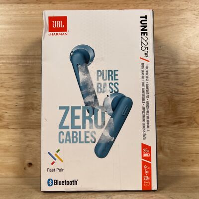 JBL by Harman Tune 225TWS Earbuds Pure Bass Bluetooth Noise Cancelling For Parts