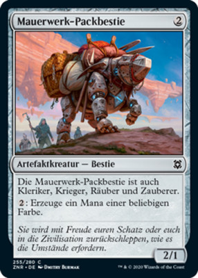  Magic the Gathering - Mauerwerk-Packbestie - ZNR-DE255 MtG NM