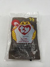 1998 McDonalds Happy Meal Toy TY Teenie Beanie Babies 10 ZIP THE CAT Plush S9