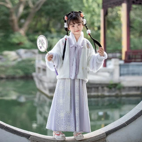 VETEMENTS Vestito Hanfu Cinese Bambina Capodanno Vestiti Caldi Bambini Vestito Principessa Costume