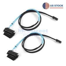 2x Mini SAS to 4 SFF-8482 SFF-8087 Multi-Lane Forward Breakout Internal Cable 1M