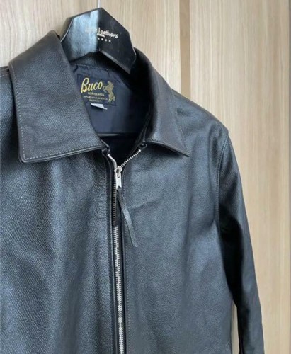 Nylon Lining Horsehide Leather Jacket 