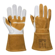 Portwest A540 Ultra Welding Gauntlet Gloves Fleece Lining Extreme Heat Resistant