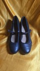 CLARKS BLACK LEATHER MARY JANE WOMENS HEELS SIZE 8 M STURDY NICE  — photo 5