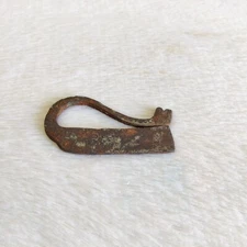 19c Vintage Original Old Snake Face Tribal Steel Fire Striker Chakmak Flint Rare