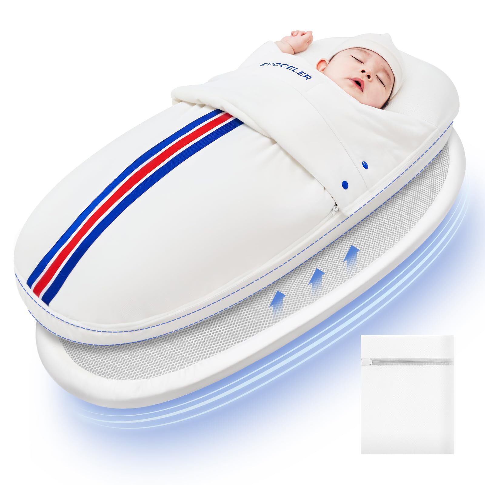 evoceler Baby Sleep Sack - All Season Baby Swaddle for Newborn 0-6 months wit...-image