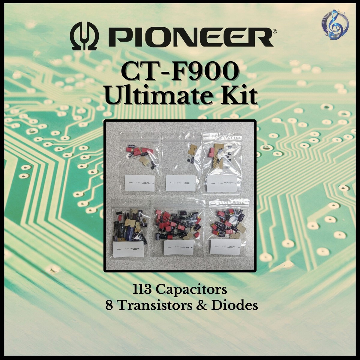 Pioneer CT-F900 Cassette Deck Ultimate Upgrade Kit Genuine Parts