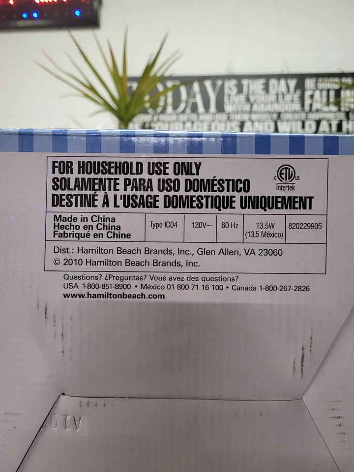 Heladera Hamilton Beach 120v 68321Z / sn3510 Foto 4 de 4