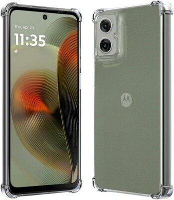 Hülle für Motorola Moto G55 5G Klar Stoßfest Silikon Schutzhülle Bumper Cover