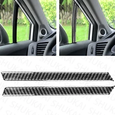 Interior Door A-Pillar Trim Stickers Carbon Fiber For Honda Civic 9th 2013-2015