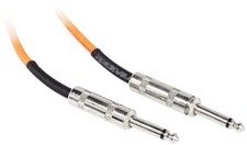 Rockville RCGT1.5O 1.5' 1/4'' TS to 1/4'' TS Instrument Guitar Cable in Orange