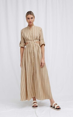 a line pink maxi dress Elizabeth K GL2674 Prom Dress - Blush main image 0