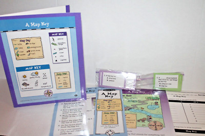Evan-Moor Geography Folder Center ''Using a Map Key'' Activity Grades 2-4