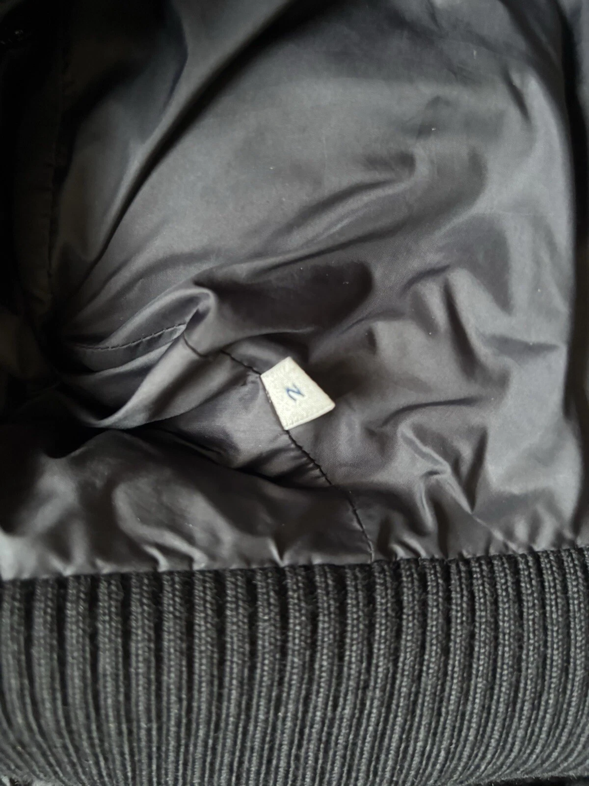 Piumino Moncler Morane taglia 2 nero con cerniera cappuccio rimovibile puffer