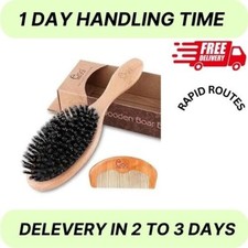 BLACK EGG Boar Bristle Hair Brush for Women Men Kid, Soft Natural Bristles