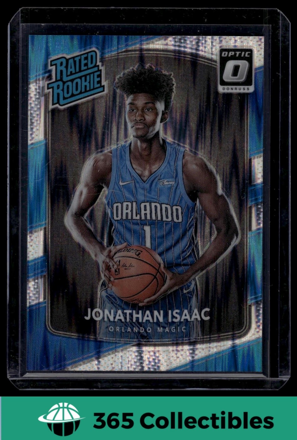 2017-18 Donruss Optic Jonathan Isaac Rated Rookie Shock #195 Basketball Magic