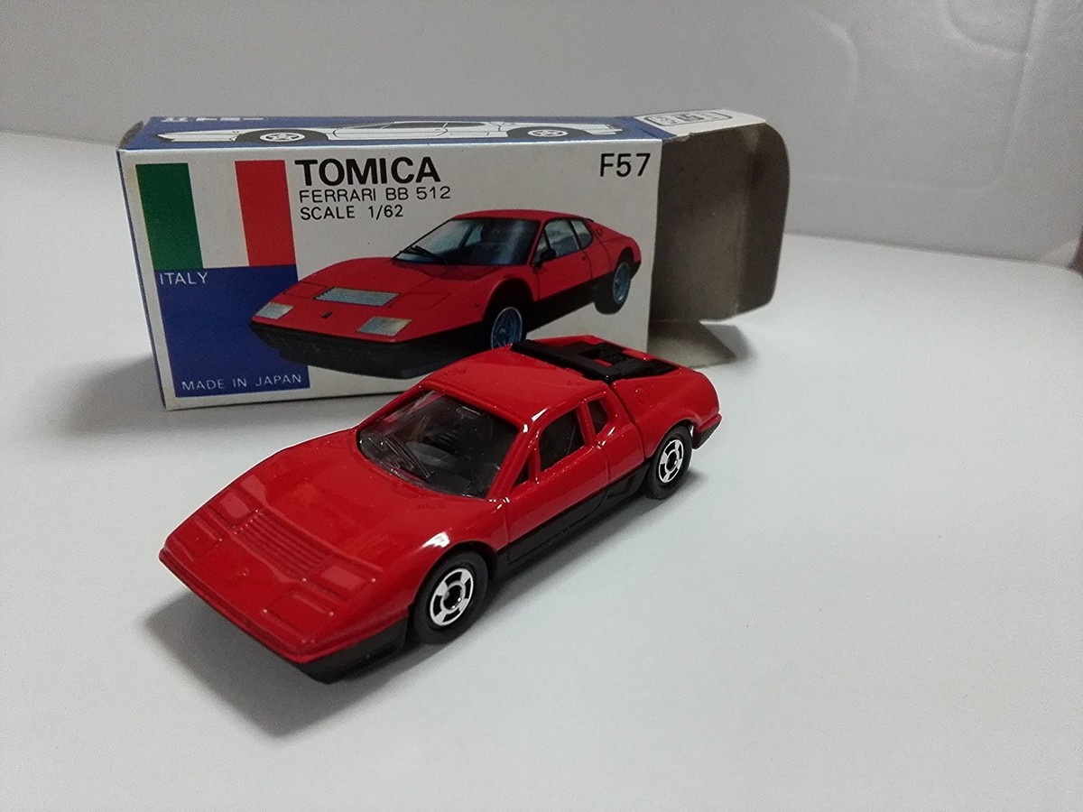 トミカ 青箱 F57 FERRARI BB 512 赤 F57-1-3 Tomica Blue Box F57 Ferrari Bb 512 Made In Japan Undisplayed