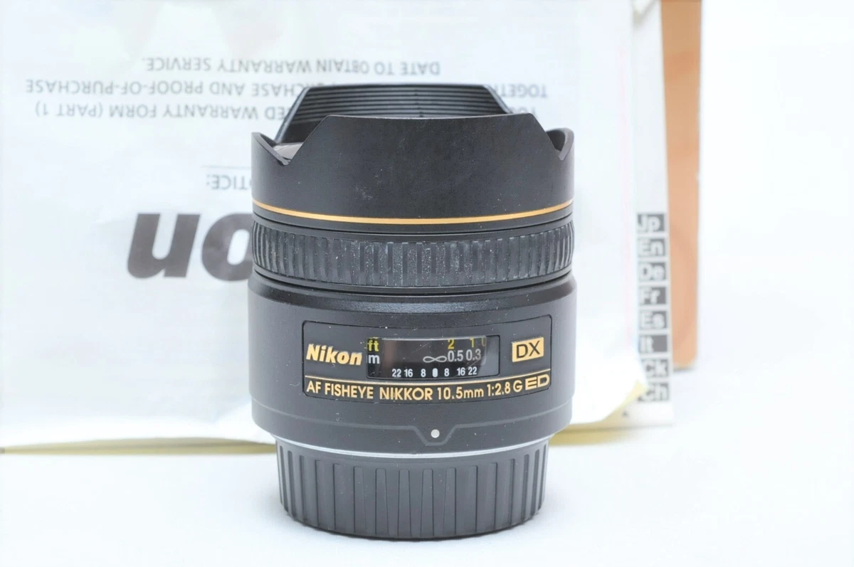 Nikon AF DX NIKKOR 10.5mm f/2.8G ED Fixed Zoom Fisheye Lens