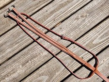 Devoucoux Plain Raised Light Brown Leather Running Martingale - Medium - NWOT