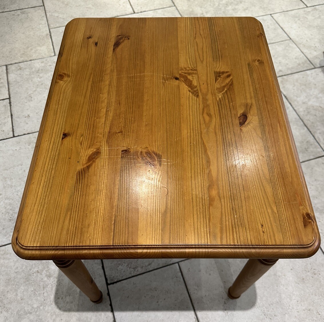 Nest of 3 Solid Wooden Pine Tables eBay