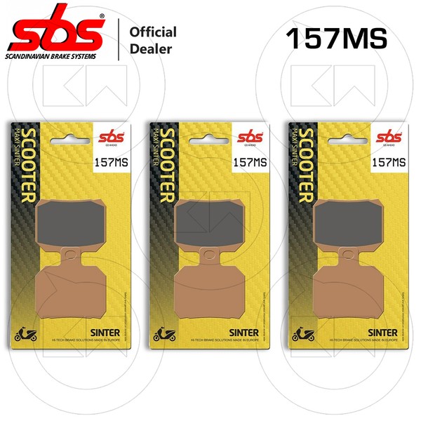 3 Paare BremsbelÄGe Sinter SBS 157MS Piaggio X9 Evolution 500 2004-2007-image