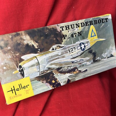Heller 1/72 Republic P-47N Thunderbolt (C195 C196) New Old Stock Vintage