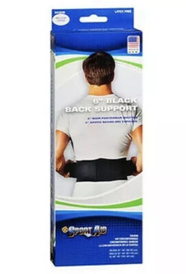 Scott Sport Aid 6'' Black Back Support SA3246 X/L