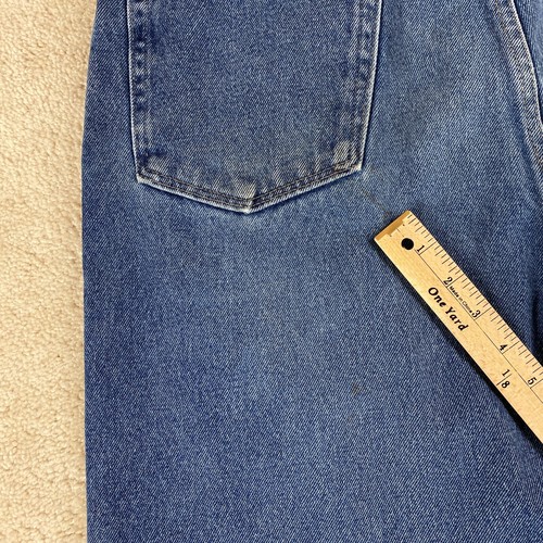 Jeans uomo Cabelas collo grezzo 36x32 blu dritto relaxed fit cotone denim casual - Foto 15 di 18