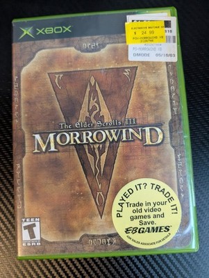 Elder Scrolls III: Morrowind (Microsoft Xbox, 2002, Includes Manual) TESTED