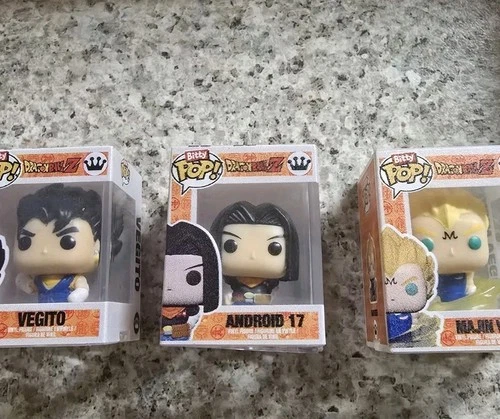 Funko Bitty POP! Dragon Ball Z Majin Vegeta   SS Vegito, Android 17