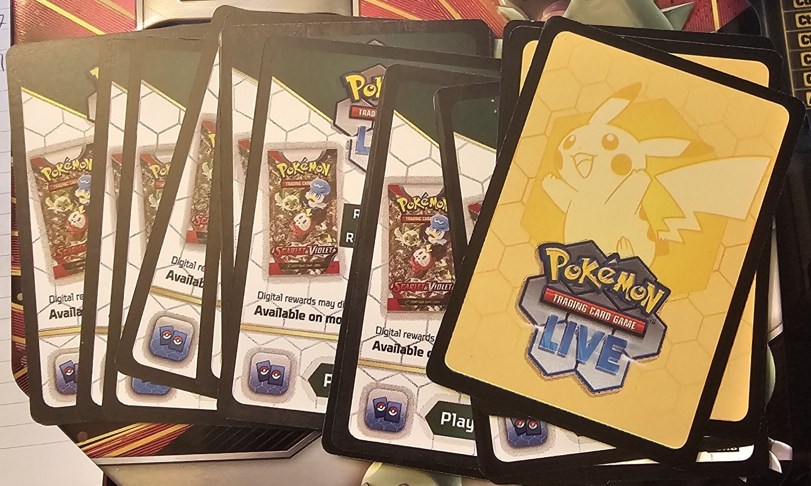 20x Pokemon Unused Code Cards Random sets from S&V to Mega Evolutions