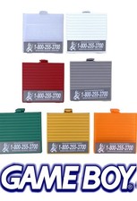 Original Game Boy Battery Cover for Nintendo GB Door Sticker Door Gray Red White