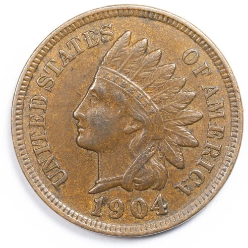 1904 Indian Head Penny Cent Extremely Fine (XF)