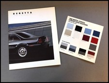 1988 Chevrolet Beretta 20-page Original Car Sales Brochure Catalog Set 1988 Chevrolet Beretta 20-page Original Car Sales Brochure Catalog Set